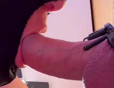 Cock in the Penis Cage I Am Allowed to Open at the Gloryhole