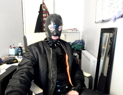British rubber boy handjob