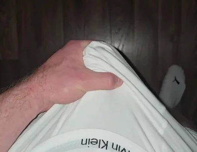 Heavy Load! German-russian Squirts Through the Fabric of the White Ck Boxers!