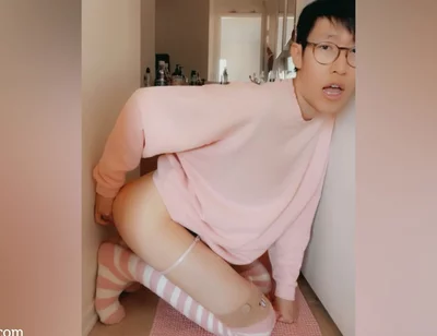 Skinny Asian Boy Loves Taking It From Behind