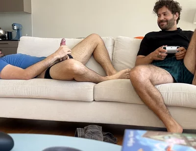 Straight Buddie Helps Jerking off