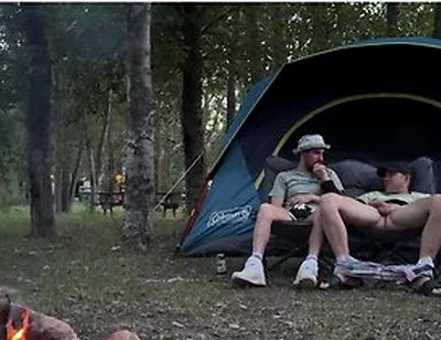 Sucking His Mushroom Head While Camping
