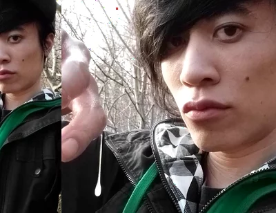Outdoors, Jon Arteen Masturbates His Tumescent Twink Cock, Ejaculates Cum That Sticks to His Fingers and Slowly Drips.