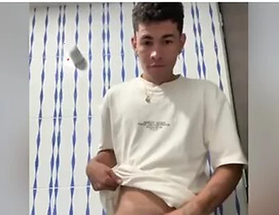 Spectacular Cumshot From A Cute Latino Boy