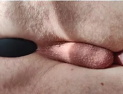 Anal Play With Silicone Butt Plug