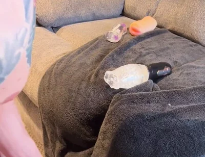 Multiple Masturbation Toys and Multiple Cumshots