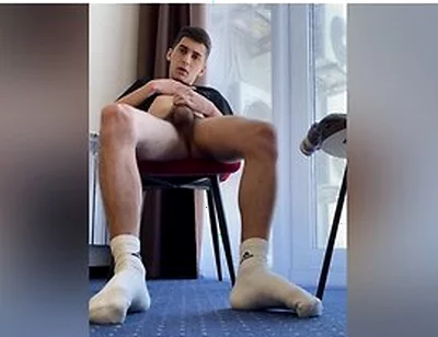 Hairy Legs White Socks Handjob