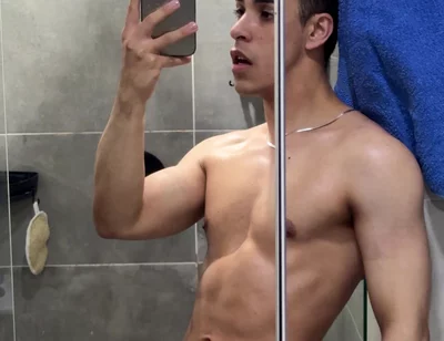 Touching My Cock Before Take a Shower