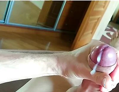 Huge Uncut White Dick Cums Tons Of Cum