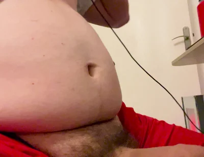 Little Chub Stroking His Thick Cock Until He Cums