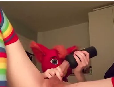 Moaning Femboy Bird Jerking And Fucking Bad Dragon Gecko