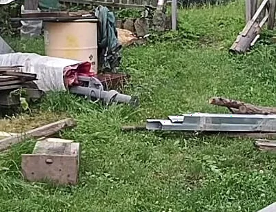 Naked in the Garden: Dirty Handjob in the Pool