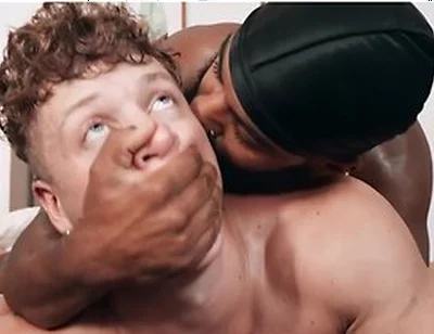 Bearded Stud Shadow Bites Felix Foxs Neck Before Putting Him On His Knees To Fuck His Face