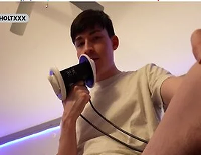 Asmr Ear Licking Showing Off Bulge Before Sliding Them Off