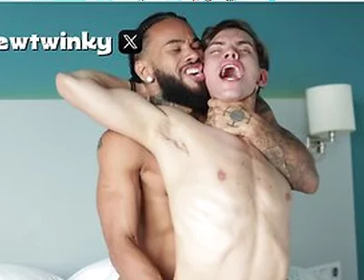 Huge Monster Brazilian Cock Fucks Skinny Twink Rough And Loud - Austin Ponce And Andy Rodrigues