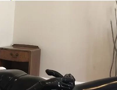 Rubber Clothes Strip To Rubber Skin And Loud Cum In Sheath