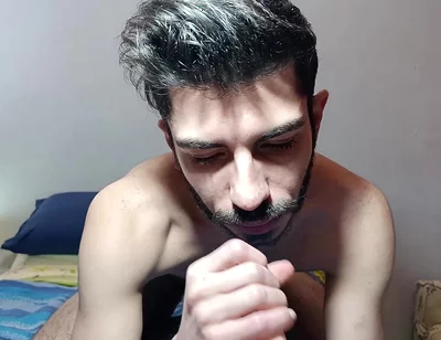 First Time on Video Sucking a Dildo