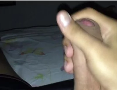 Twink Jerks Off, Cums On His Cock