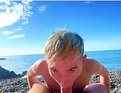 Young Guys Fucking On A Public Beach