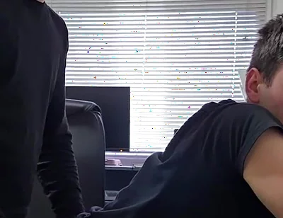 Fake Errand Leads to Deepthroat Then Deep and Hard Doggy Bareback Pounding After Jogging Pants Drop