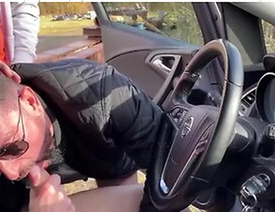 2 Slutty Guys Suck Me Dry In My Truck Rest Stop Blowjob