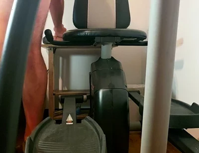 Beary Ride the Exercise Bike Until He Cums