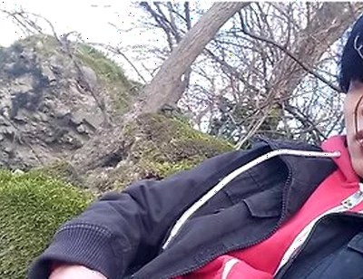 Gay Asian Twink Jon Arteen Wanks Outdoor Winter Risky, Ruined Orgasm, Big Cumshot Cleans Sperm Thigh