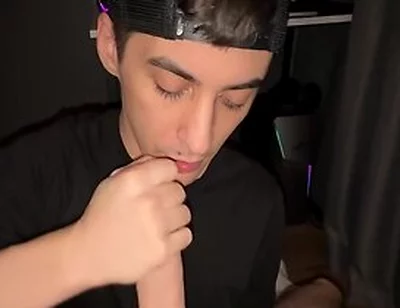 Pov Dick Sucking On Cum On Face