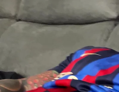 Handsome Spaniard Jerks off in the Barça Shirt