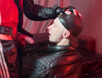 Scally Chav Guys Have Fun in Leather Sport Gear