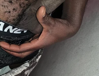 Horny Hairy Black Male Getting Kinky at the Storage Room