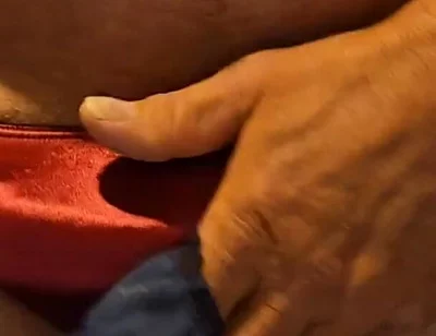 Stepdaddy Wearing and Playing with a Few Pairs of My Sexy Satin Panties