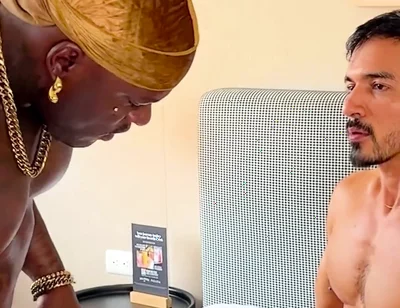 Big Booty Black Ass Gets Fucked Hard by Huge Columbian Dick
