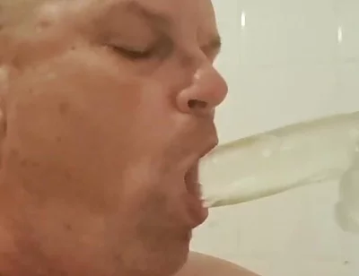 The Slut Is Clearly Addicted to Dildo Sucking