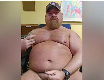 Stroking Thick Bear Cock