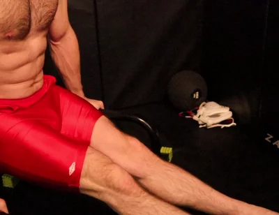 Wrestler Coregasm in Singlet