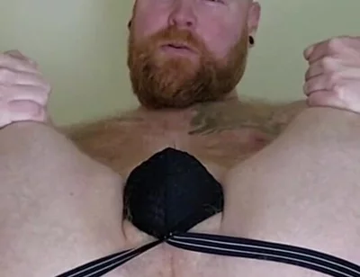 Mid-workout, Needed to Show off My Sweaty Fuck Hole