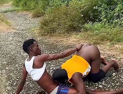 Outdoor Fucking My Chubby Friend