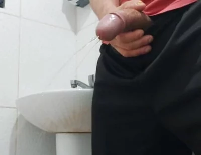 Brazilian Carlos Simões-well-endowed and Hung-peeing and Showing off His Huge, Thick Cock. Part 3.