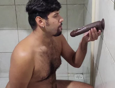Trying the First Dildo I Got From a Client - Deep Gagging & Drooling Mess