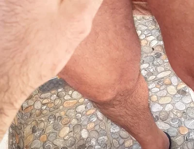Feet and Dicks on the Balcony