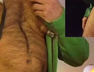 Cop Pumps His Balls, Cock and Nips While Wearing His Cop Leather