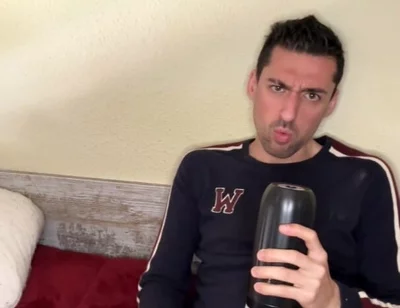 Hot Stepdaddy Showing off Big Cock and Playing with Vibrator