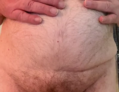 Coach Karl Rubs His Belly 6811