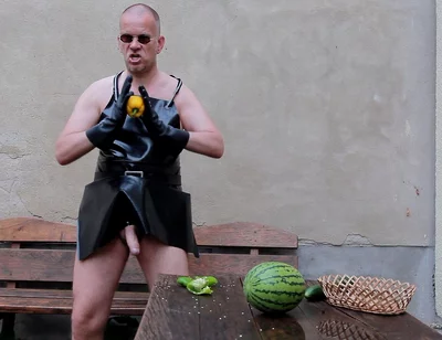 The Horny Rubber Gardener - Crushing Vegetables & Boot Care