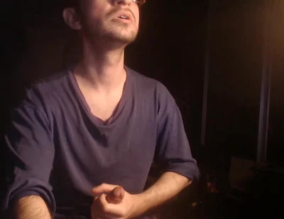 A Guy Plays with His Dick During a Webcam Show