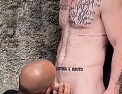 Backyard Blowjob.
