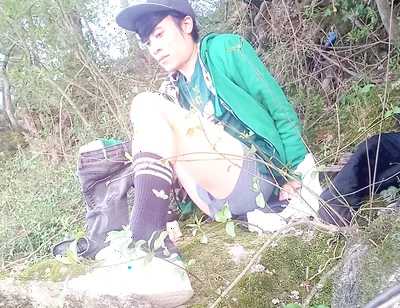 What Happens Behind the Scenes After Filming a Gay Twink’s Massive Outdoor Precum Cum Ejaculation Cleanup & Admiring the Scenery
