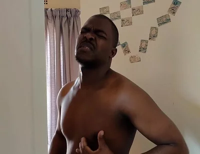 Sexy Guy Moans & Cums From Pillow Humping on the Door Frame