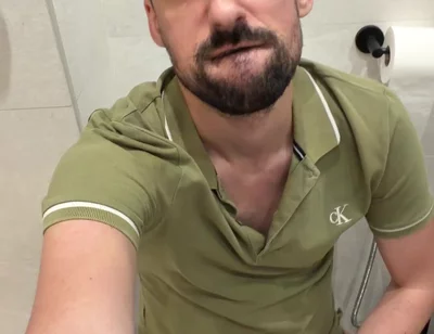 Hot Stepdaddy Jerking off in Bathroom